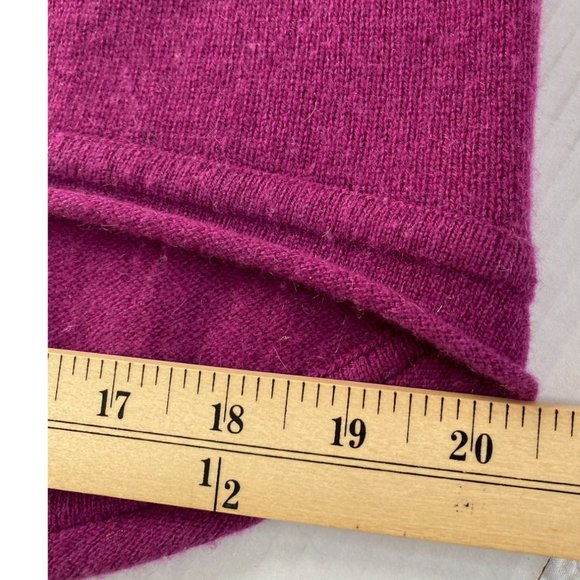 Neiman Marcus Womens Magenta Cashmere Short Sleeve Sweater Size XS Old Money - Picture 10 of 10